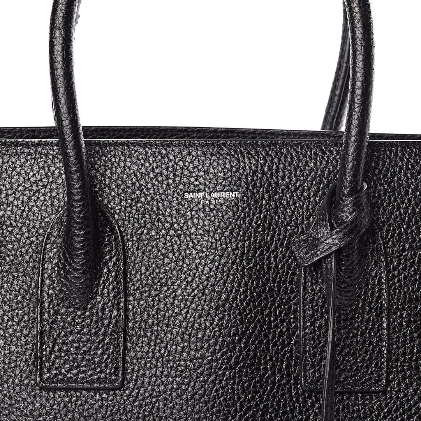 Grained Calfskin Large Sac De Jour Carryall Black