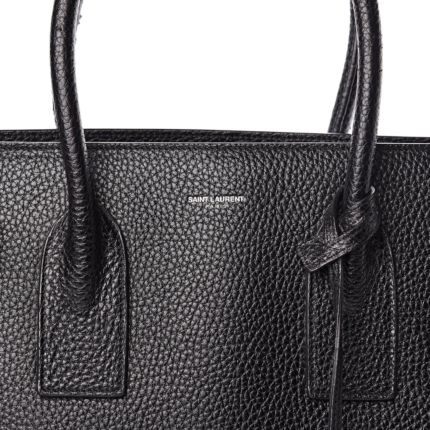 Saint Laurent Grained Calfskin Large Sac De Jour Carryall Black 10 of 13
