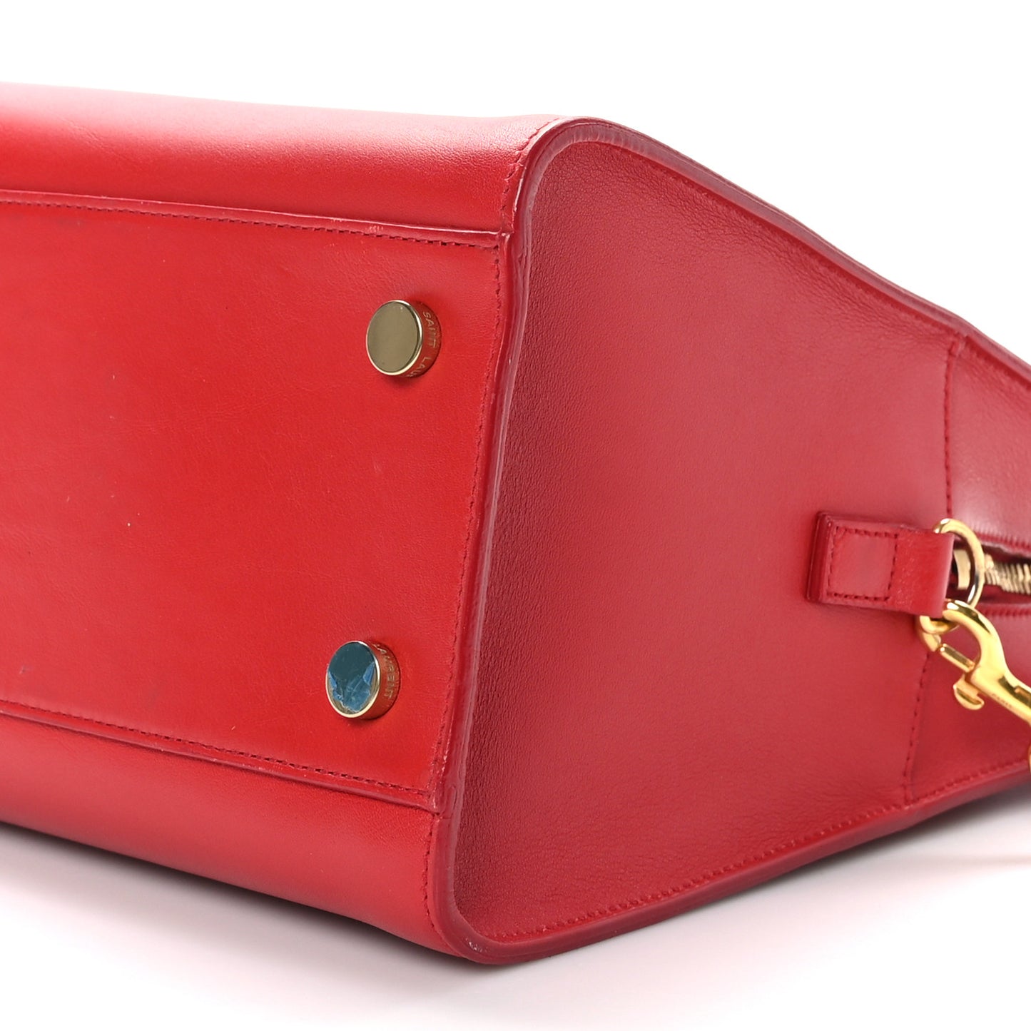 Calfskin Small Monogram Cabas Lipstick Red