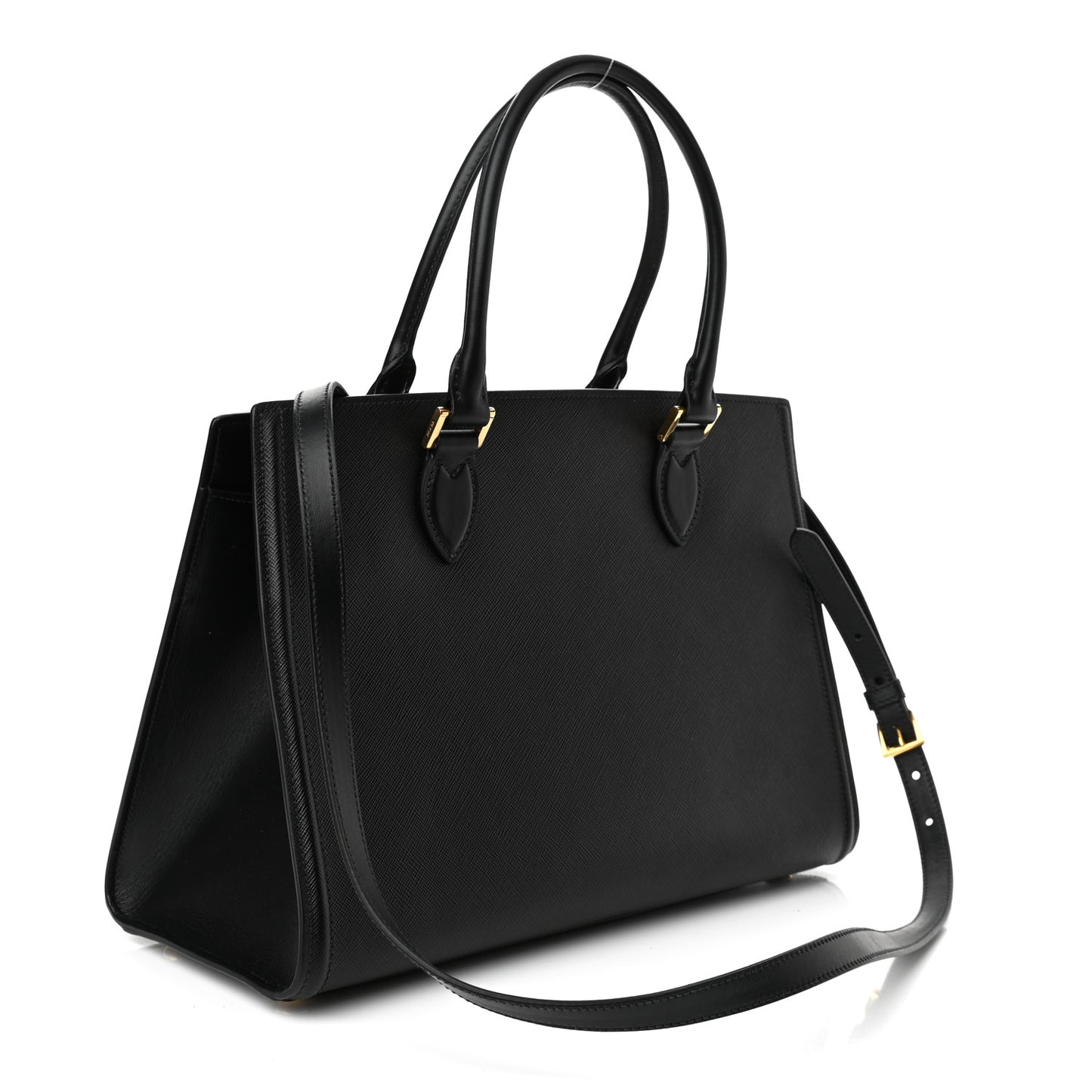 Saffiano Soft Calfskin Tote Black