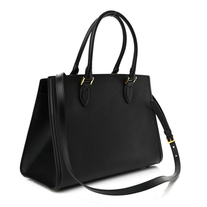Prada Saffiano Soft Calfskin Tote Black 3 of 9