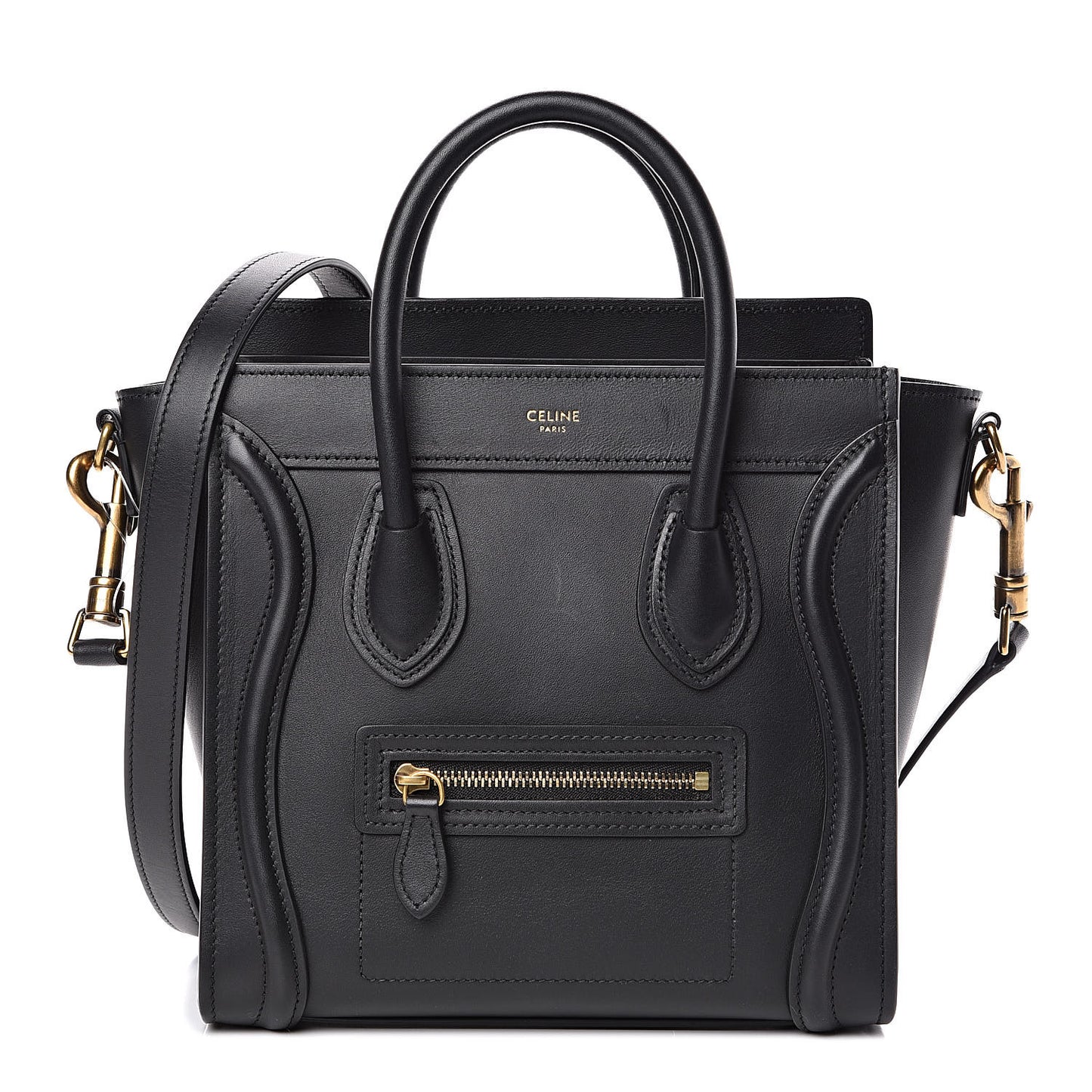 Smooth Calfskin Nano Luggage Black
