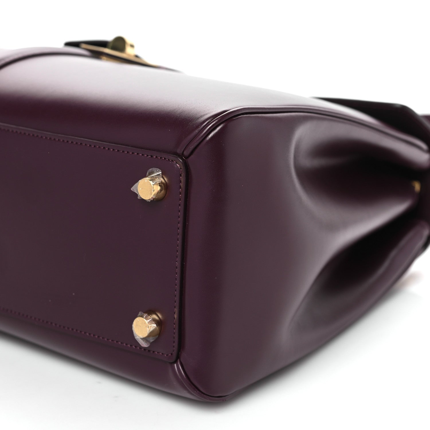 Celine Satinated Calfskin Medium 16 Top Handle Bag Light Burgundy 10 of 10