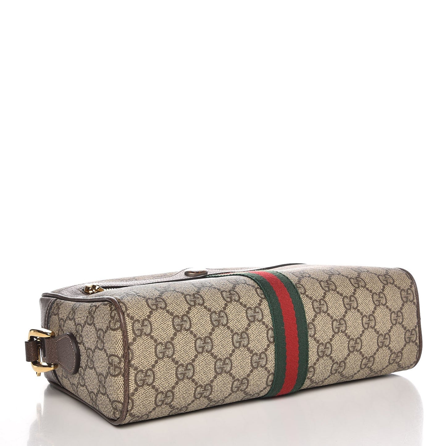 GG Supreme Monogram Web Small Ophidia Shoulder Bag Brown