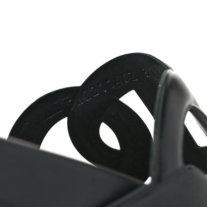 Hermes Nappa Extra Sandals 37.5 Black 16 of 18