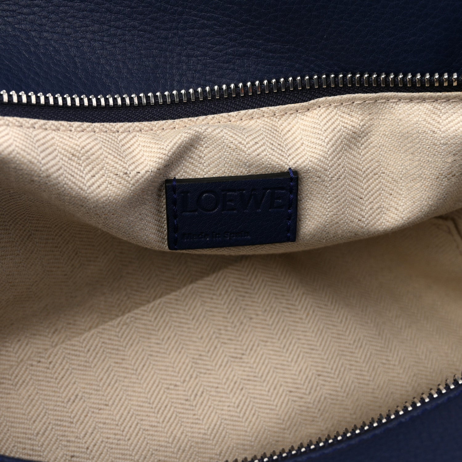 Loewe Calfskin Large Puzzle Bag Navy 6 of 10