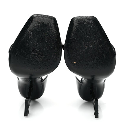 Saint Laurent Patent Calfskin Opyum 110 Sandals 39.5 Black 6 of 9