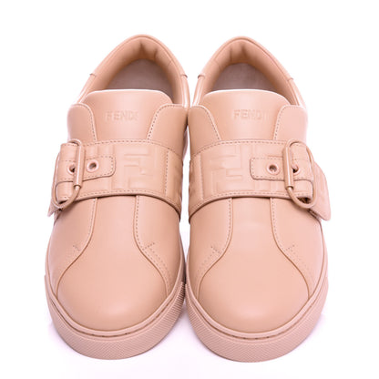 Fendi Vitello FF Embossed Womens Slip On Sneakers 41 Pink Burb 5 of 10