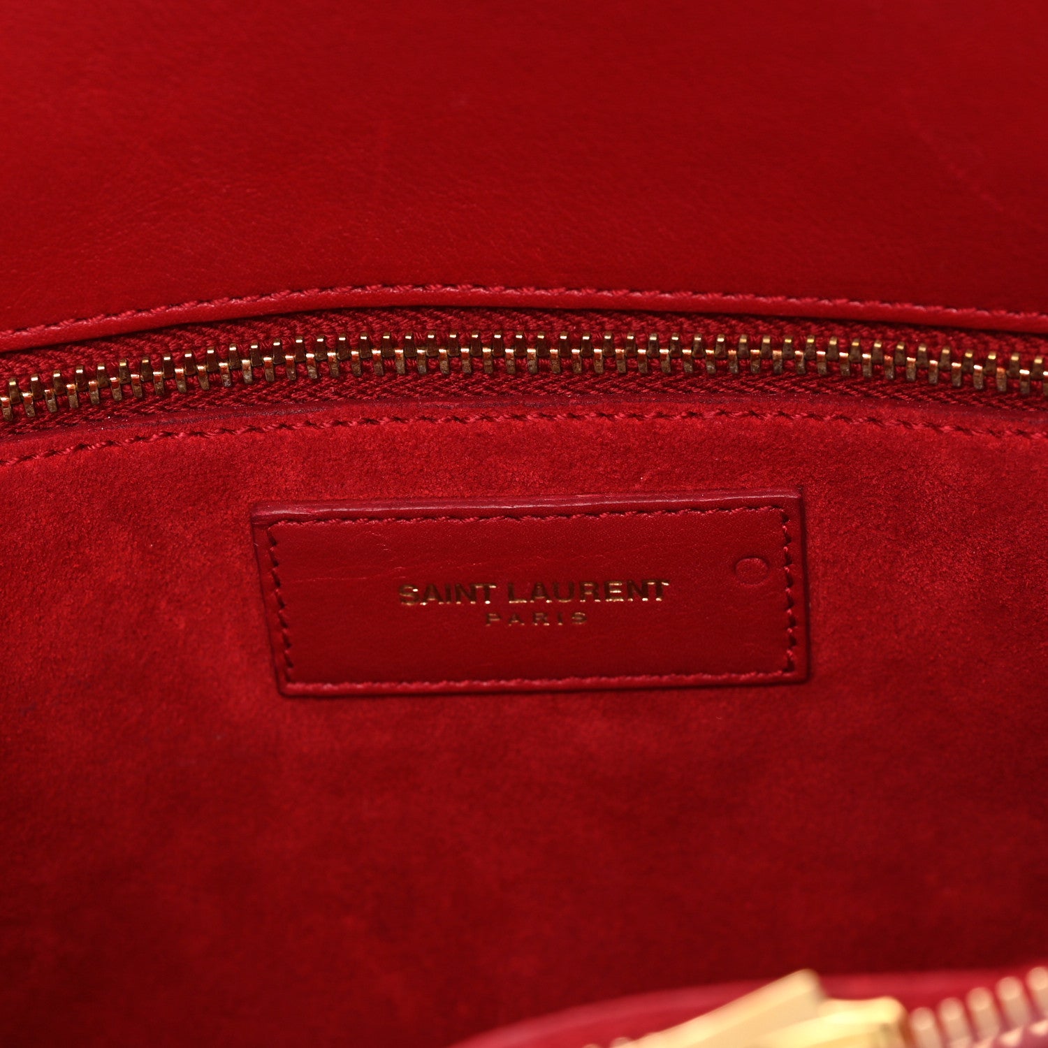 Saint Laurent Calfskin Small Sac De Jour Lipstick Red 6 of 13
