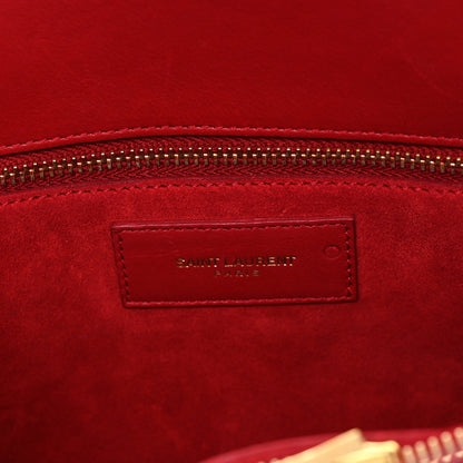 Saint Laurent Calfskin Small Sac De Jour Lipstick Red 6 of 13