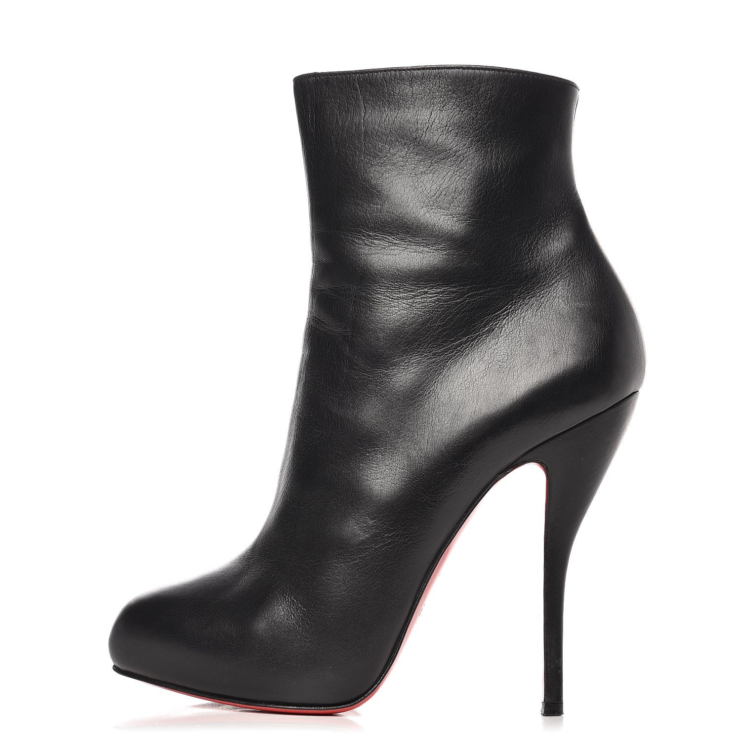 Christian Louboutin Kid Leather Ankle Boots Booties Heels 40 Black 1 of 12