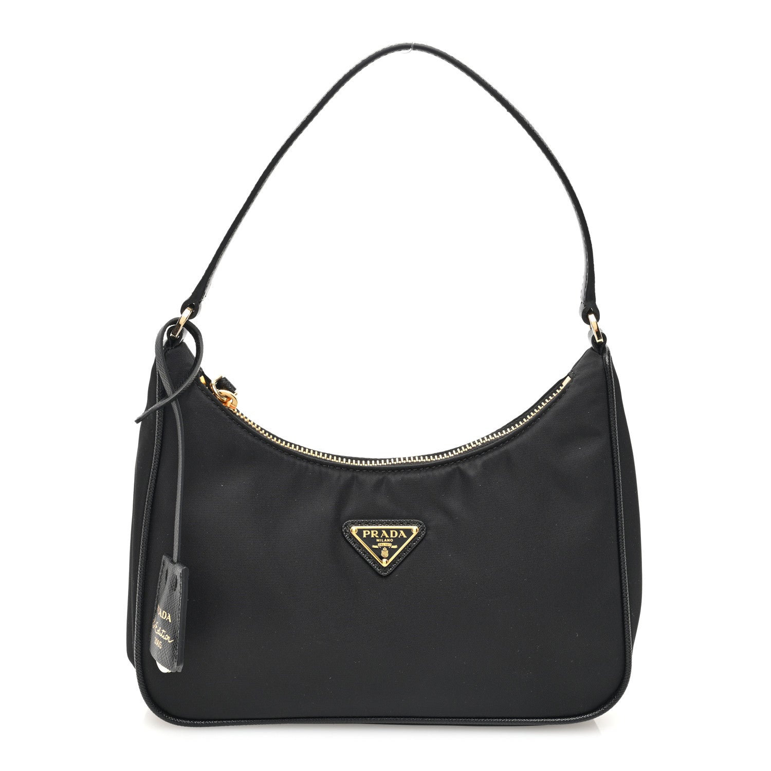 Prada Tessuto Nylon Saffiano Mini Re-Edition 2005 Bag Black 1 of 9