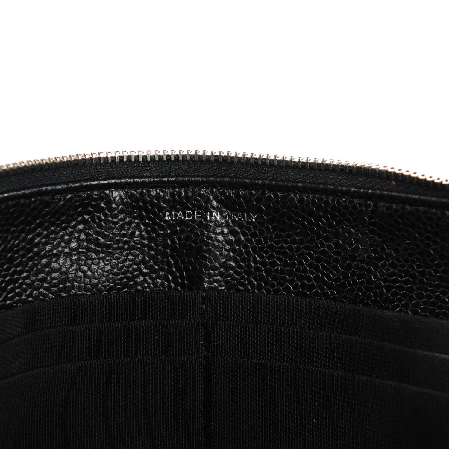 Chanel Caviar Quilted Large Zipped Clutch Black 6 of 8