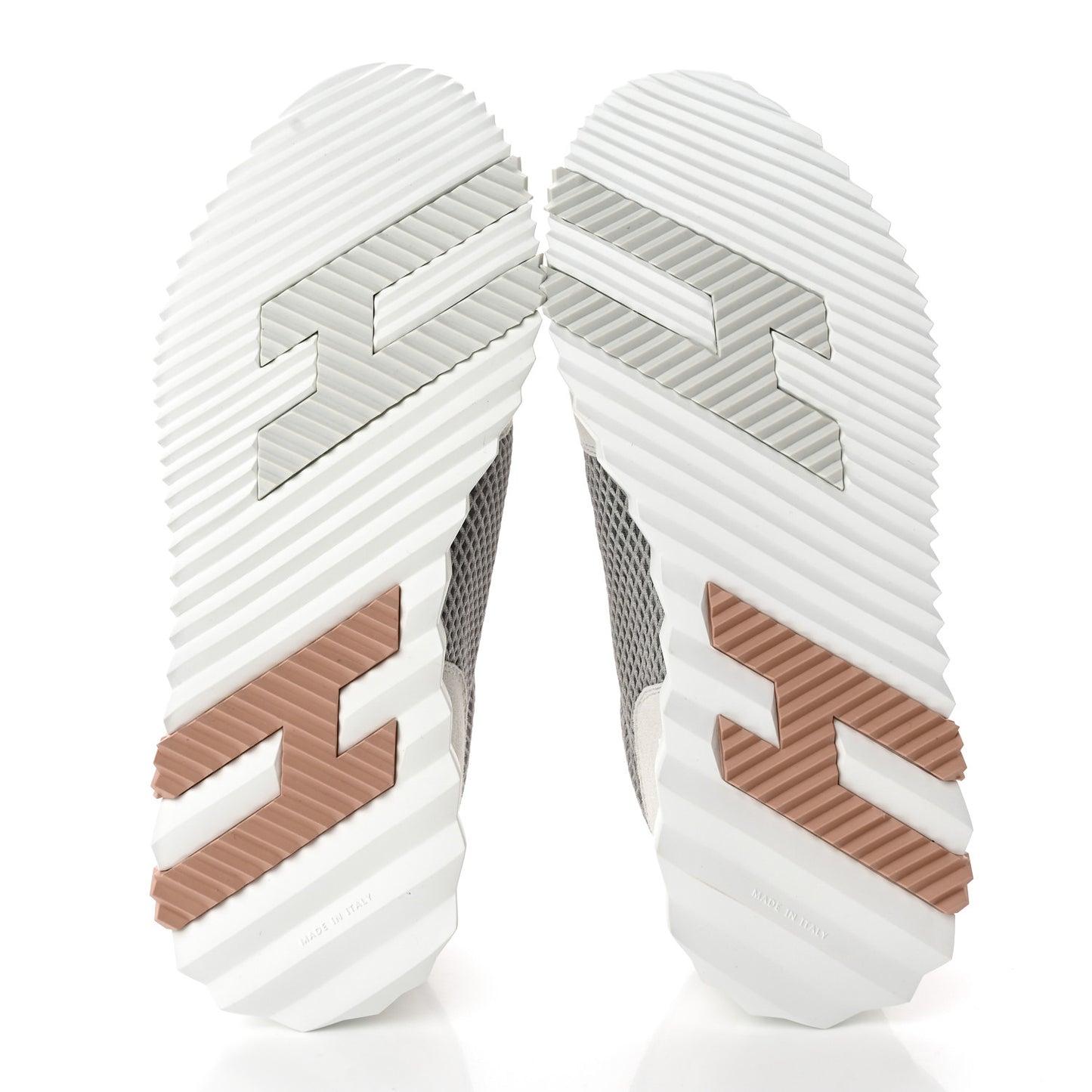 Air Mesh Suede Goatskin Bouncing Sneakers 38 Gris Lulea White