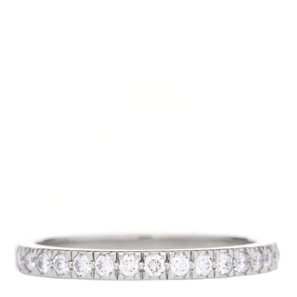 Tiffany Platinum Diamond .24ctw Soleste Half Eternity Band Ring 50 5.5 1 of 4