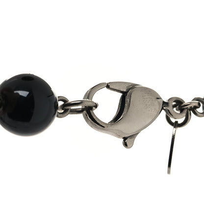Chanel Ruthenium Pearl Beaded CC Long Necklace Black 4 of 5