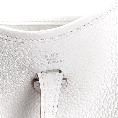 Hermes Taurillon Clemence Amazone Evelyne TPM White 6 of 8