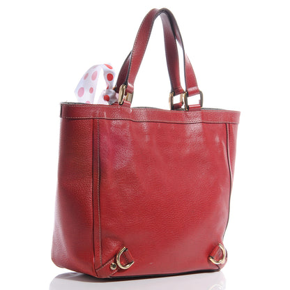 Gucci Leather Abbey Tote Red 3 of 11