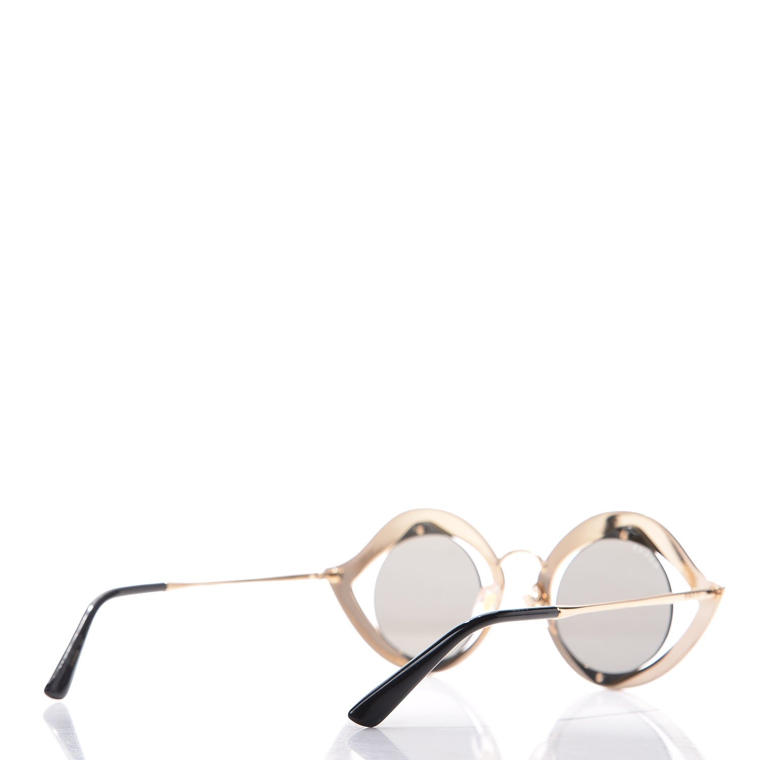 Gucci Metal Crystal Cat Eye Sunglasses GG0046S Light Pink 4 of 8