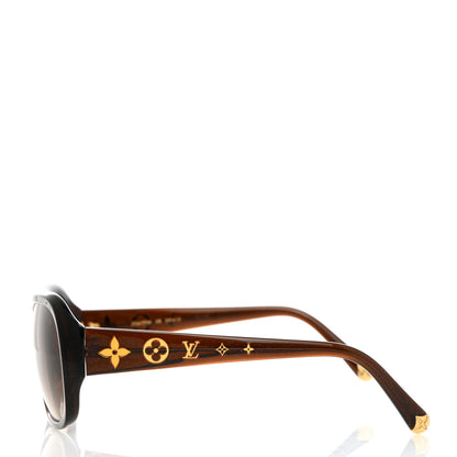 Louis Vuitton Acetate Obsession GM Sunglasses Z0459W Brown Glitter 3 of 8