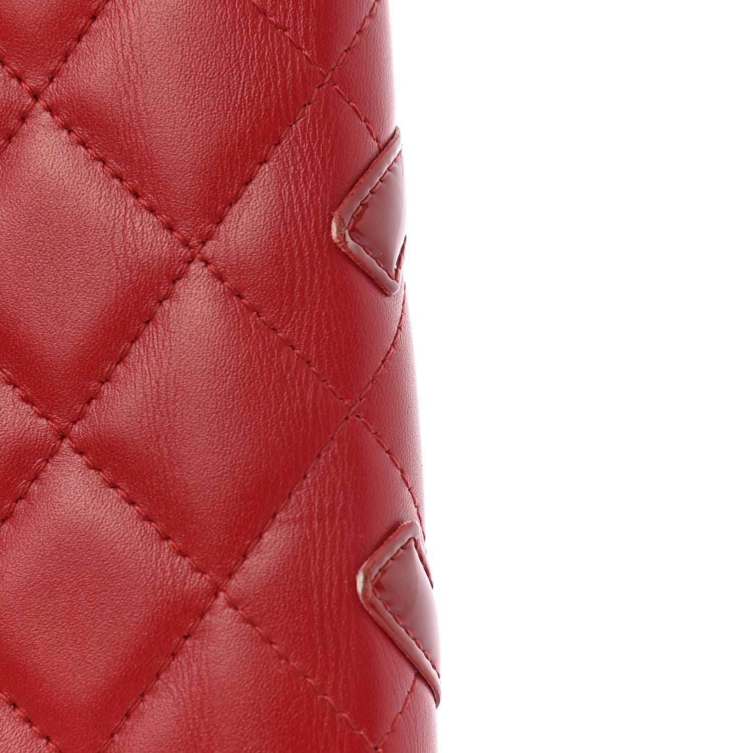 Chanel Calfskin Quilted Cambon Yen Wallet Red 11 of 14