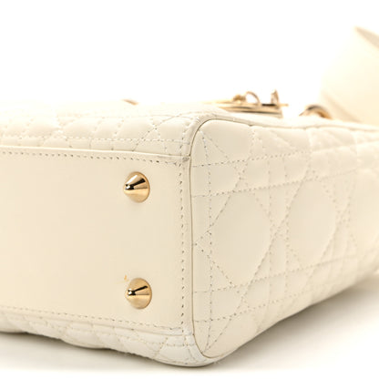 Christian Dior Lambskin Cannage Small My ABCDior Lady Dior White 9 of 9