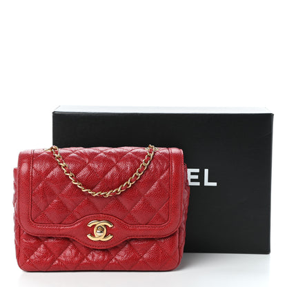 Chanel Caviar Quilted Mini Square Flap Red 10 of 10