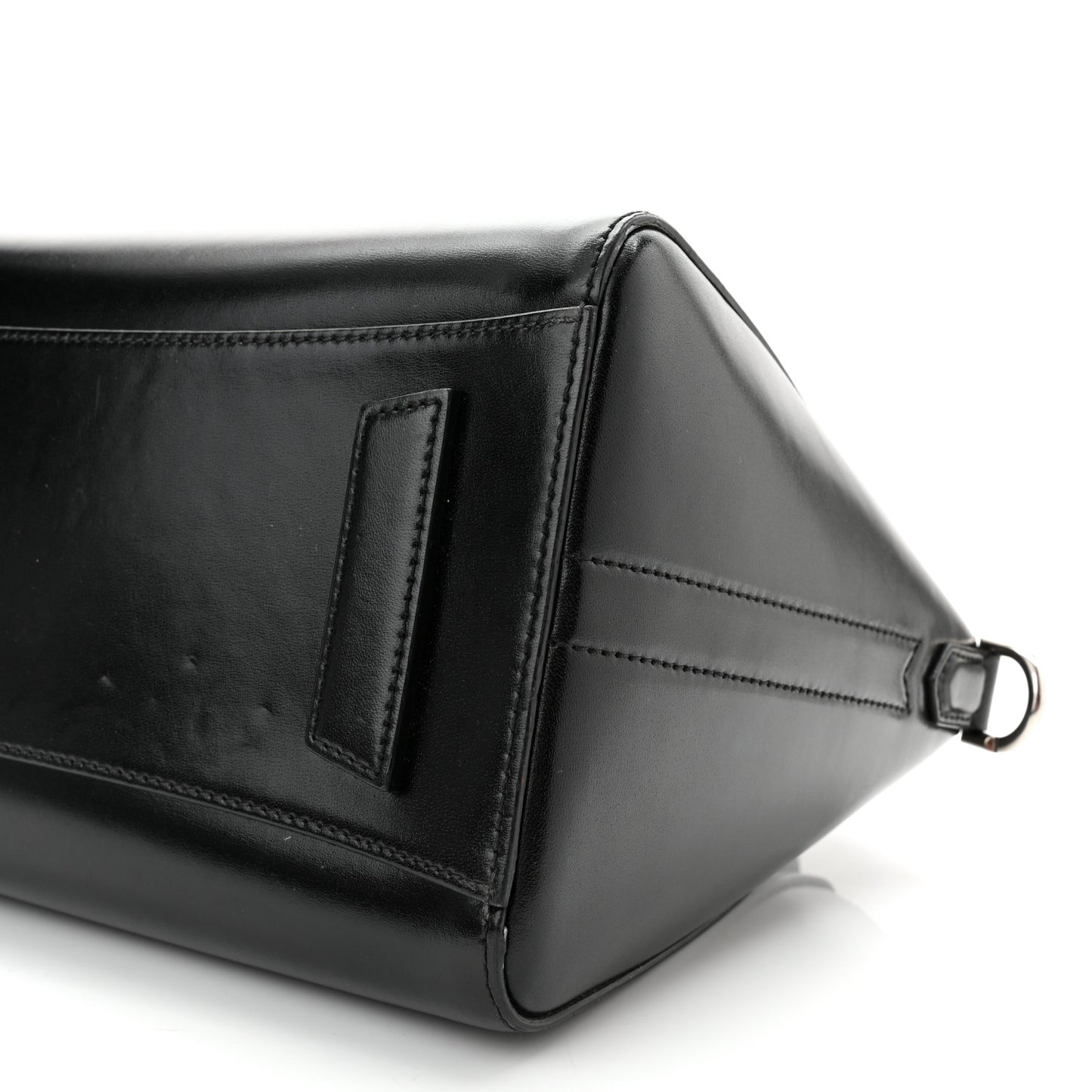Shiny Lord Calfskin Small Antigona Black