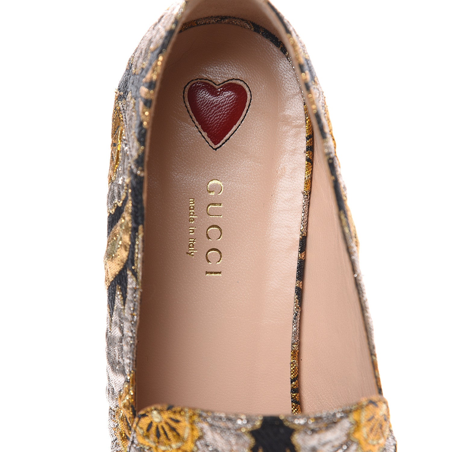 Gucci Brocade Floral Jacquard Dionysus Loafers 41 Black 8 of 10