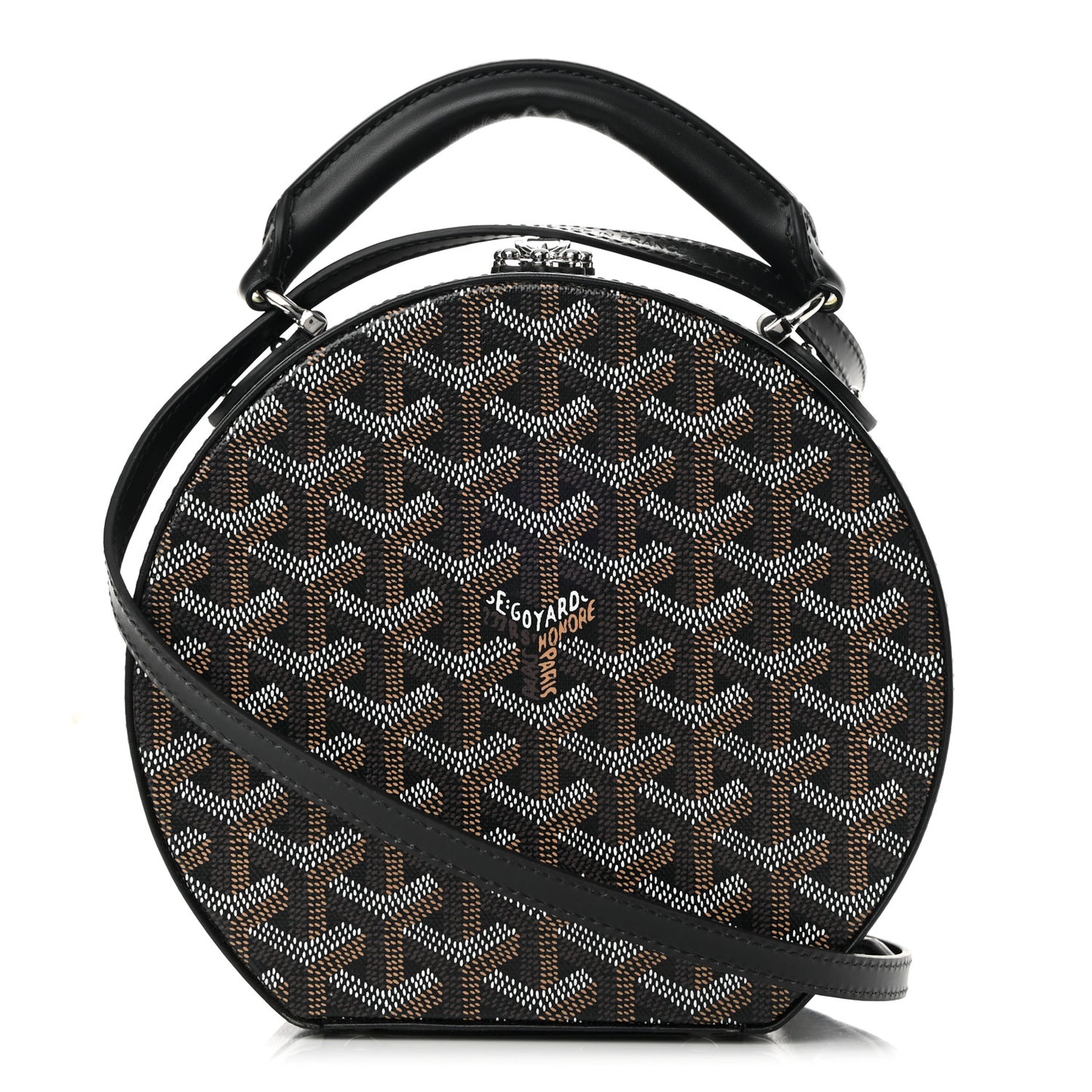 Goyardine Alto Hatbox Black