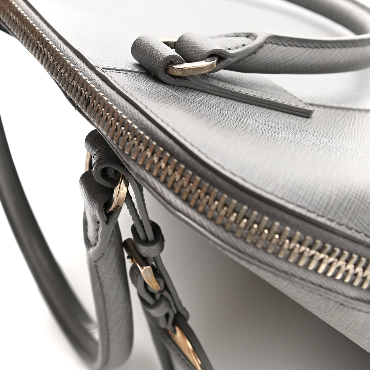 Saffiano Lux Bi-Color Promenade Tote Marmo Argilla