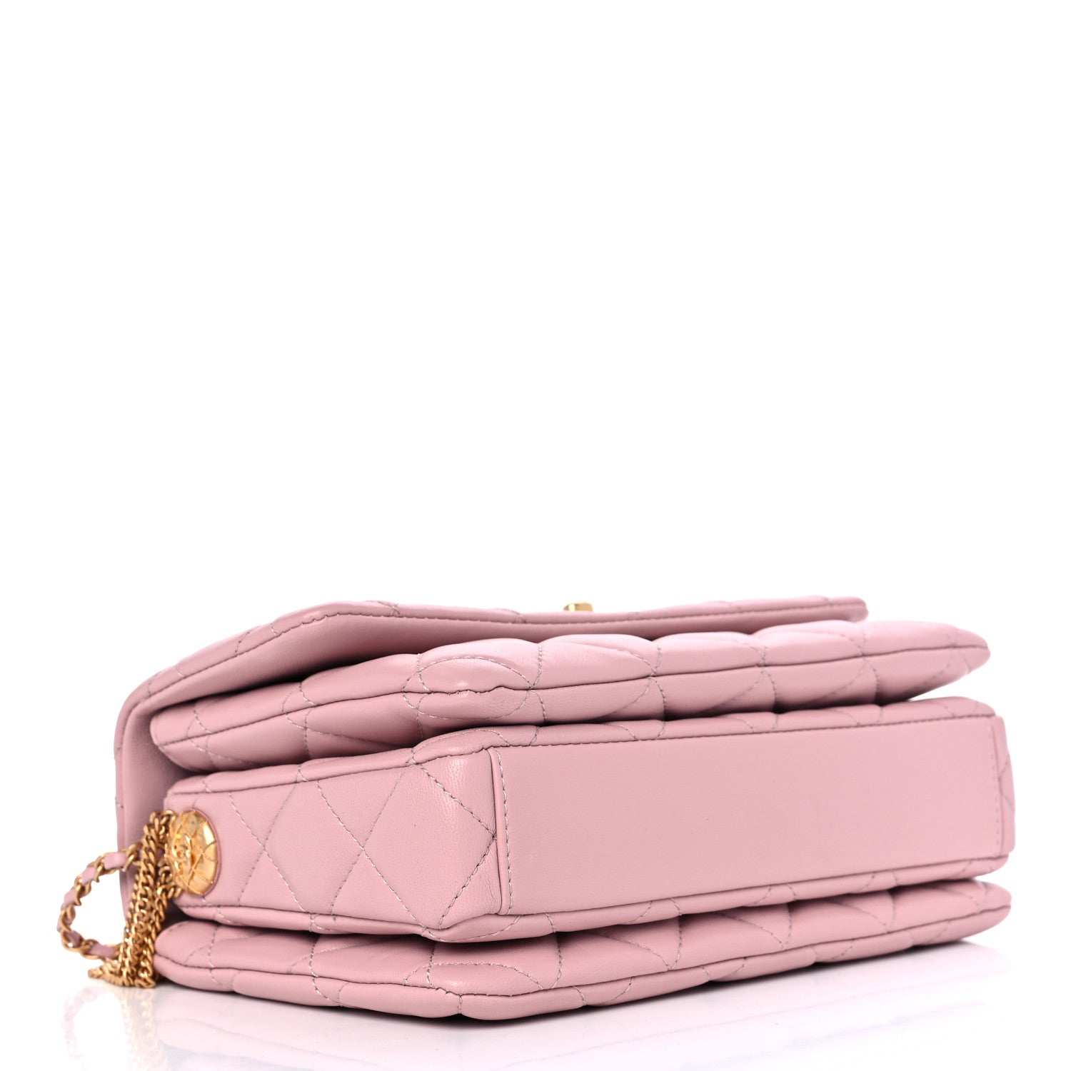 Chanel Lambskin Quilted Mini Medallion Multi Chain Flap Light Pink 3 of 8