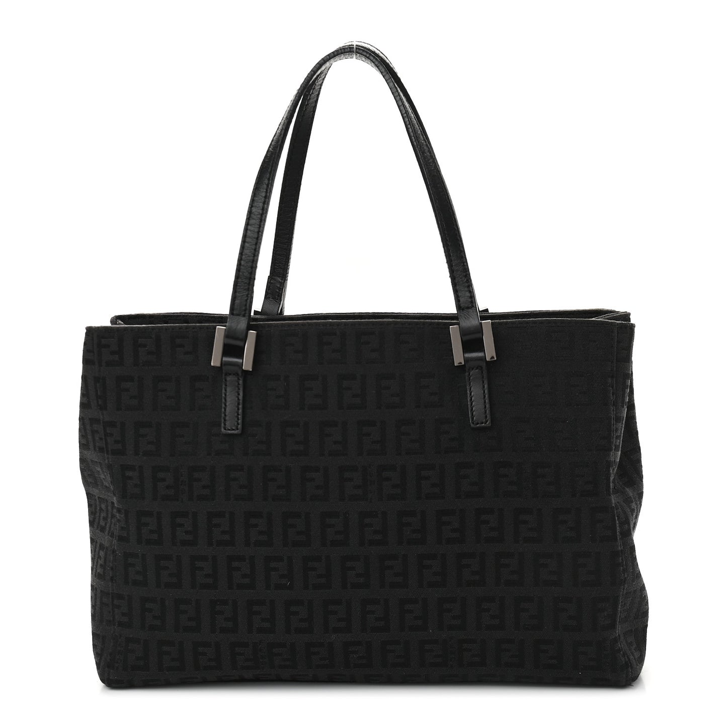 Zucchino Vitello Shoulder Tote Black