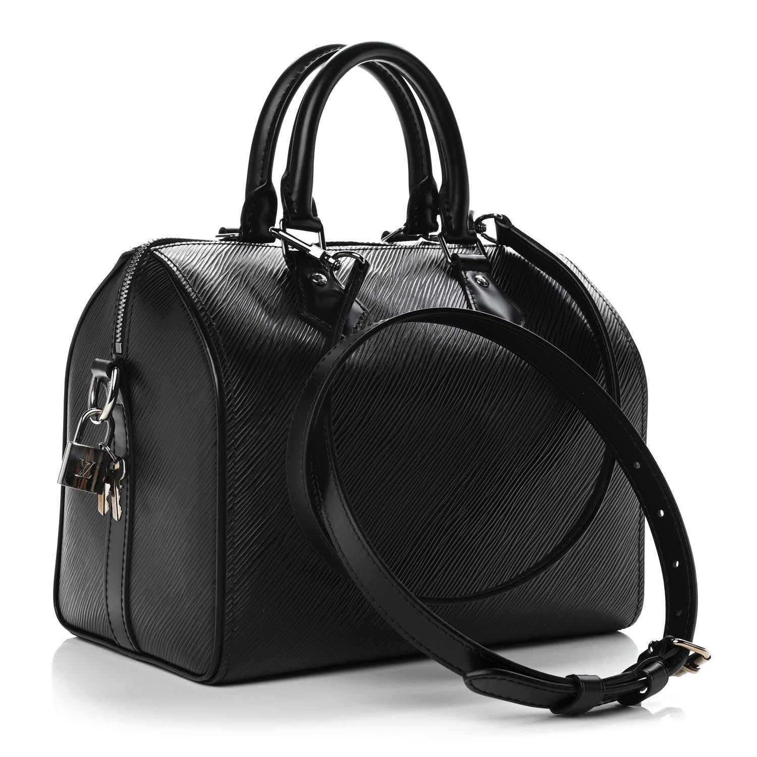 Louis Vuitton Epi Speedy Bandouliere 25 Black 3 of 12