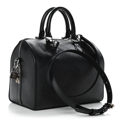 Louis Vuitton Epi Speedy Bandouliere 25 Black 3 of 12