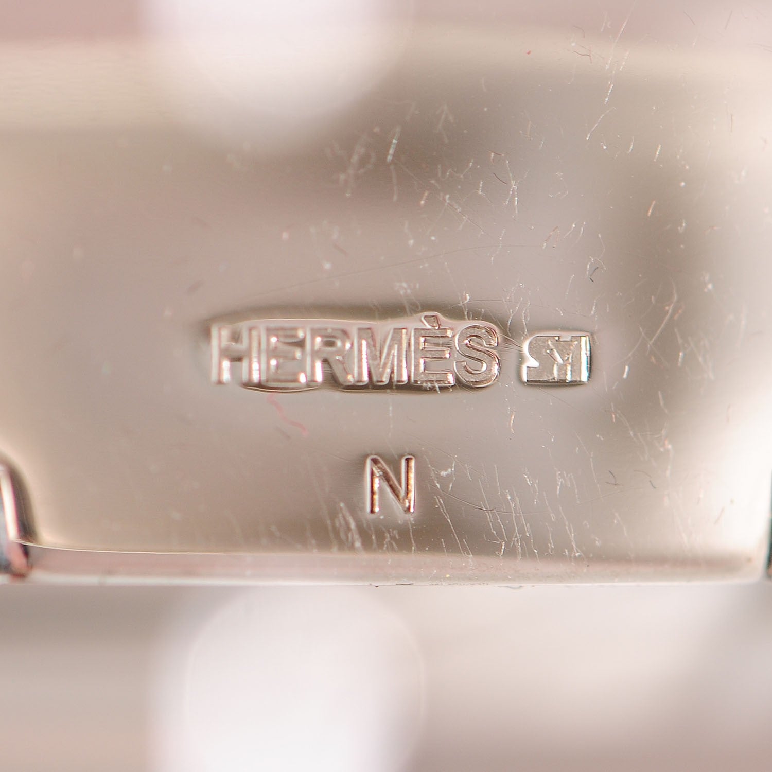 Hermes Enamel Extra Wide Clic Clac H Bracelet GM Rose Poudre 5 of 6