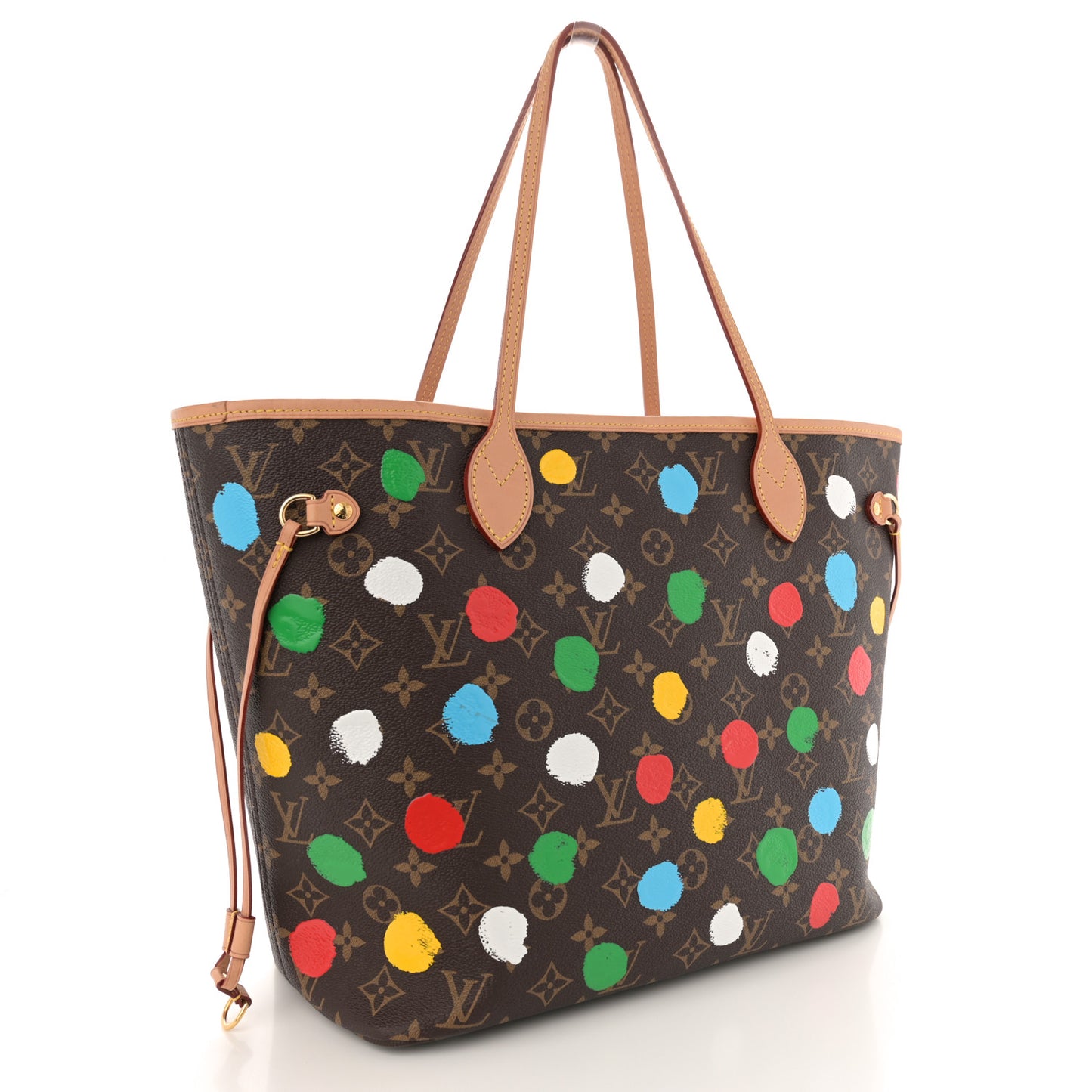 LV X YK Monogram Dots Neverfull MM