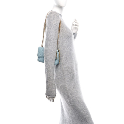 Chanel Lambskin Enamel Quilted Mini Pending CC Square Flap Light Blue 2 of 10