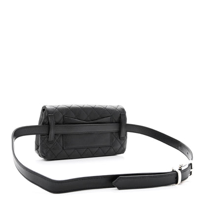 Chanel Grained Calfskin Quilted 2.55 Reissue Flap Belt Bag Clutch Black 3 of 11