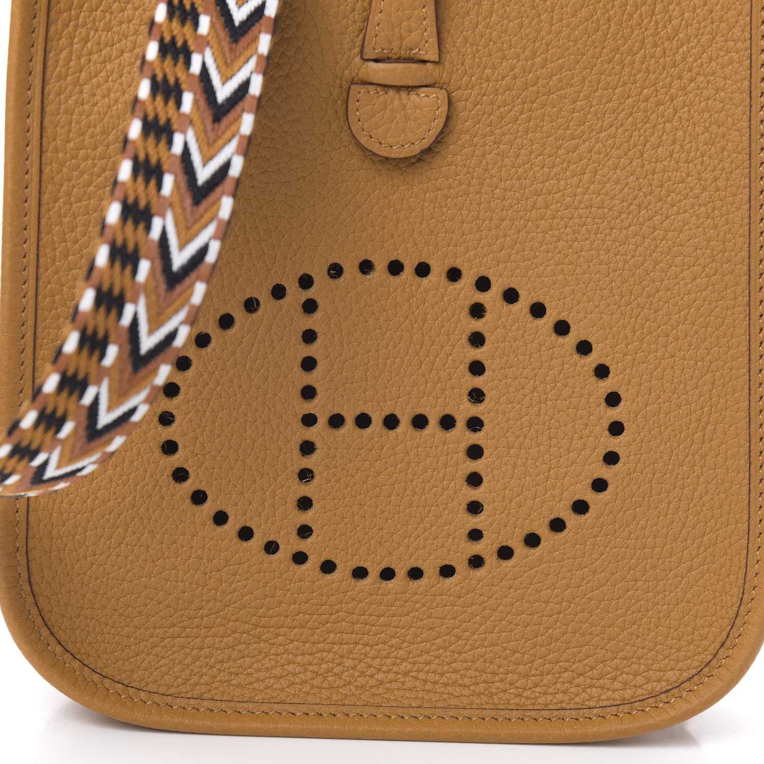 Hermes Taurillon Clemence Allegro Evelyne TPM Sesame 10 of 11