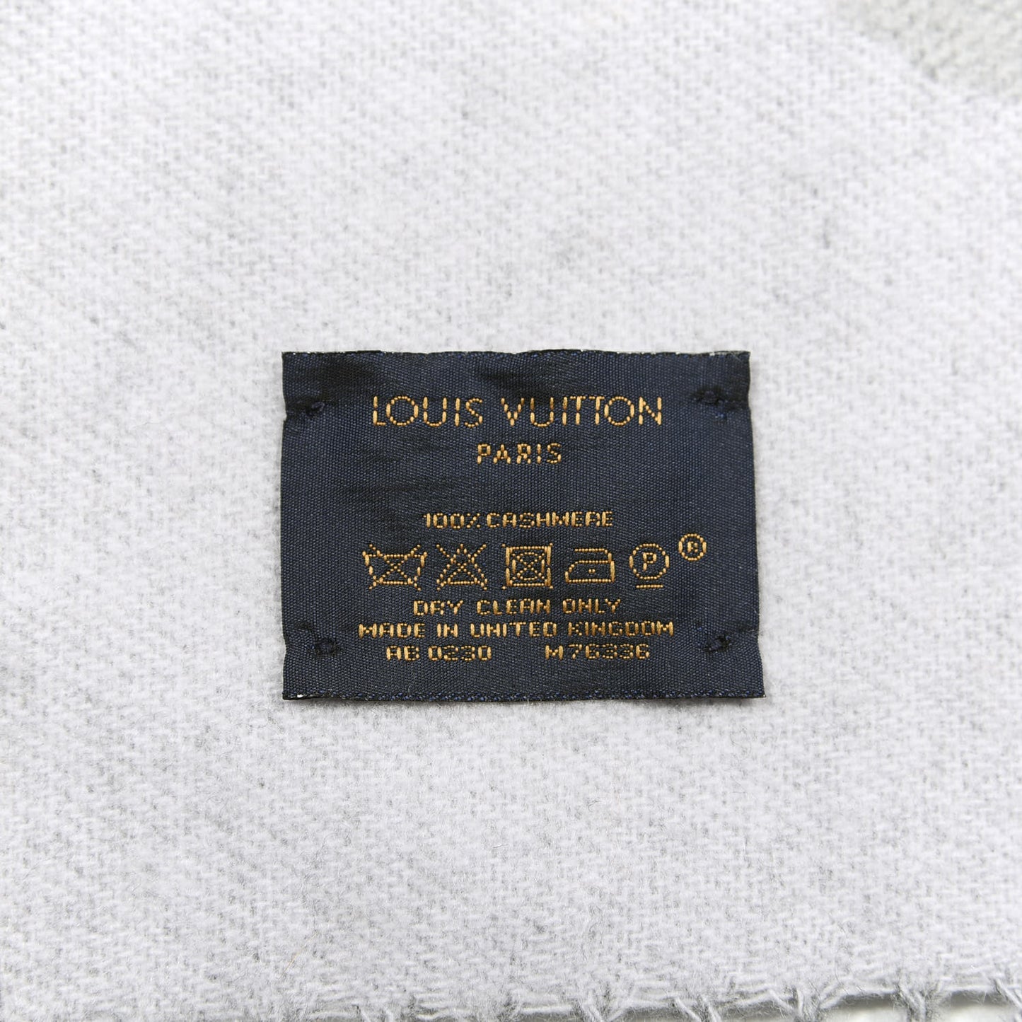 Cashmere Monogram Degrade Reykjavik Scarf Black