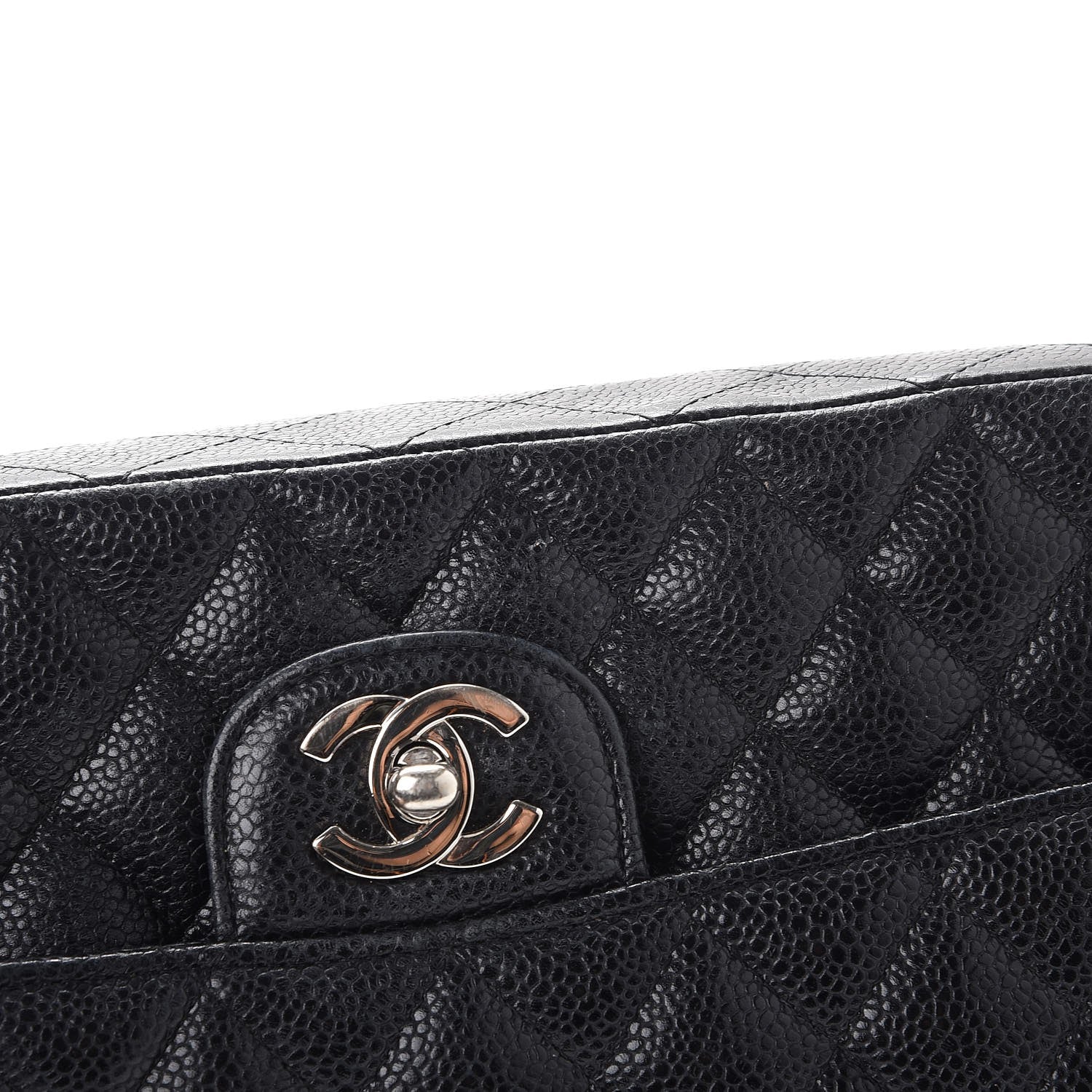 Chanel Caviar Quilted Medium Double Flap Black 9 of 26