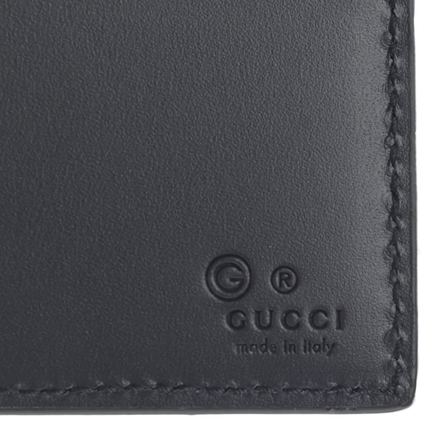 Gucci GG Supreme Monogram Blooms Bi-Fold Wallet Beige Blue Navy 6 of 8