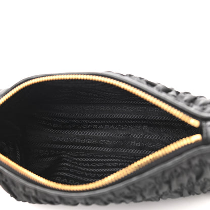 Prada Tessuto Nylon Gaufre Shoulder Bag Black 5 of 9