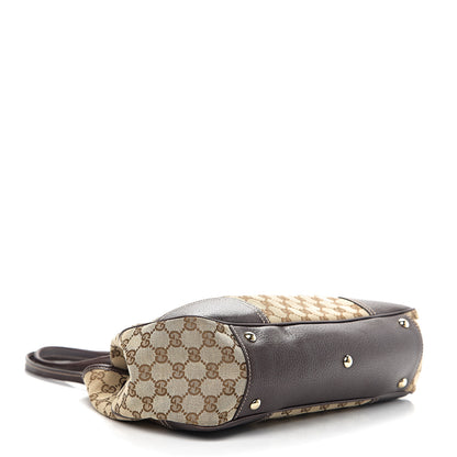 Gucci Monogram Medium Princy Tote Dark Brown 3 of 13