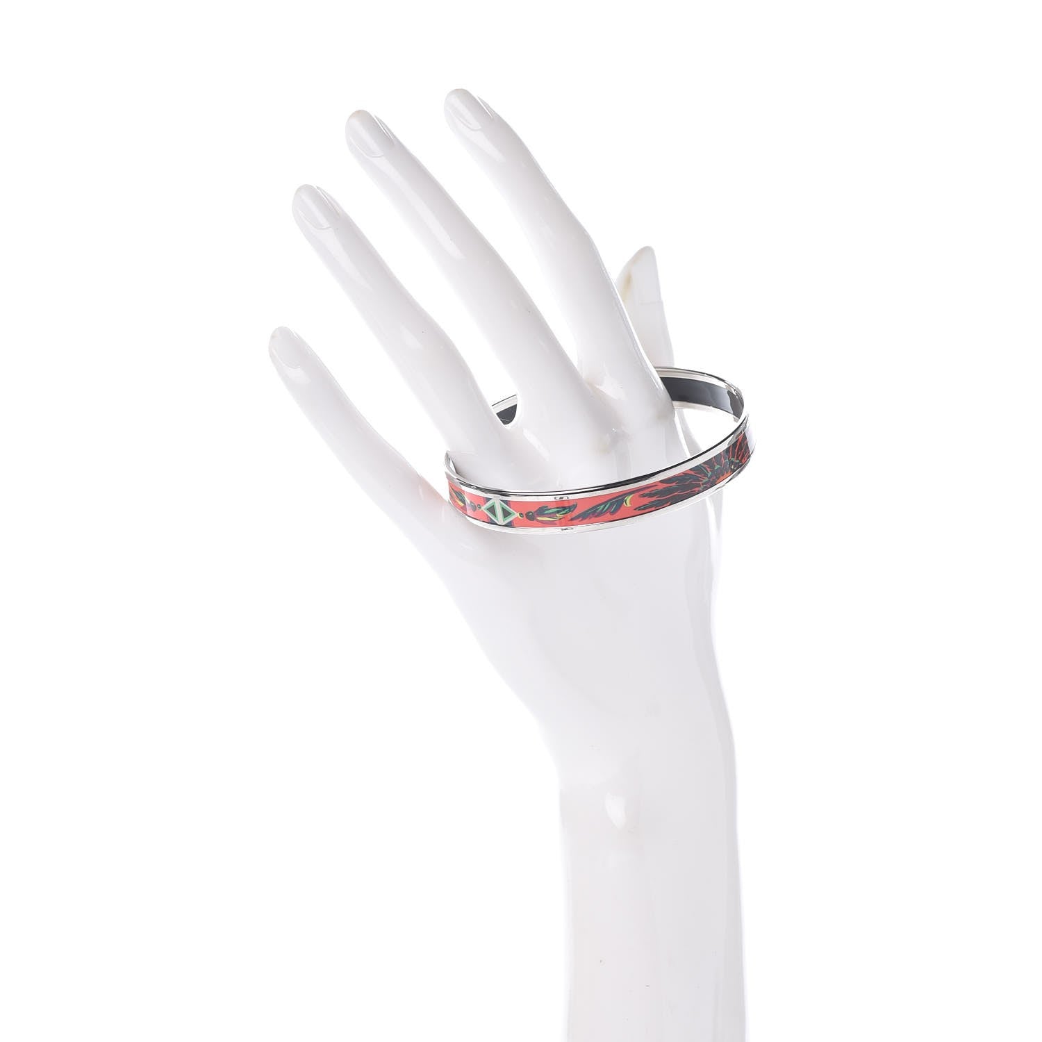 Hermes Enamel Printed Brazil Narrow Bracelet 65 2 of 5