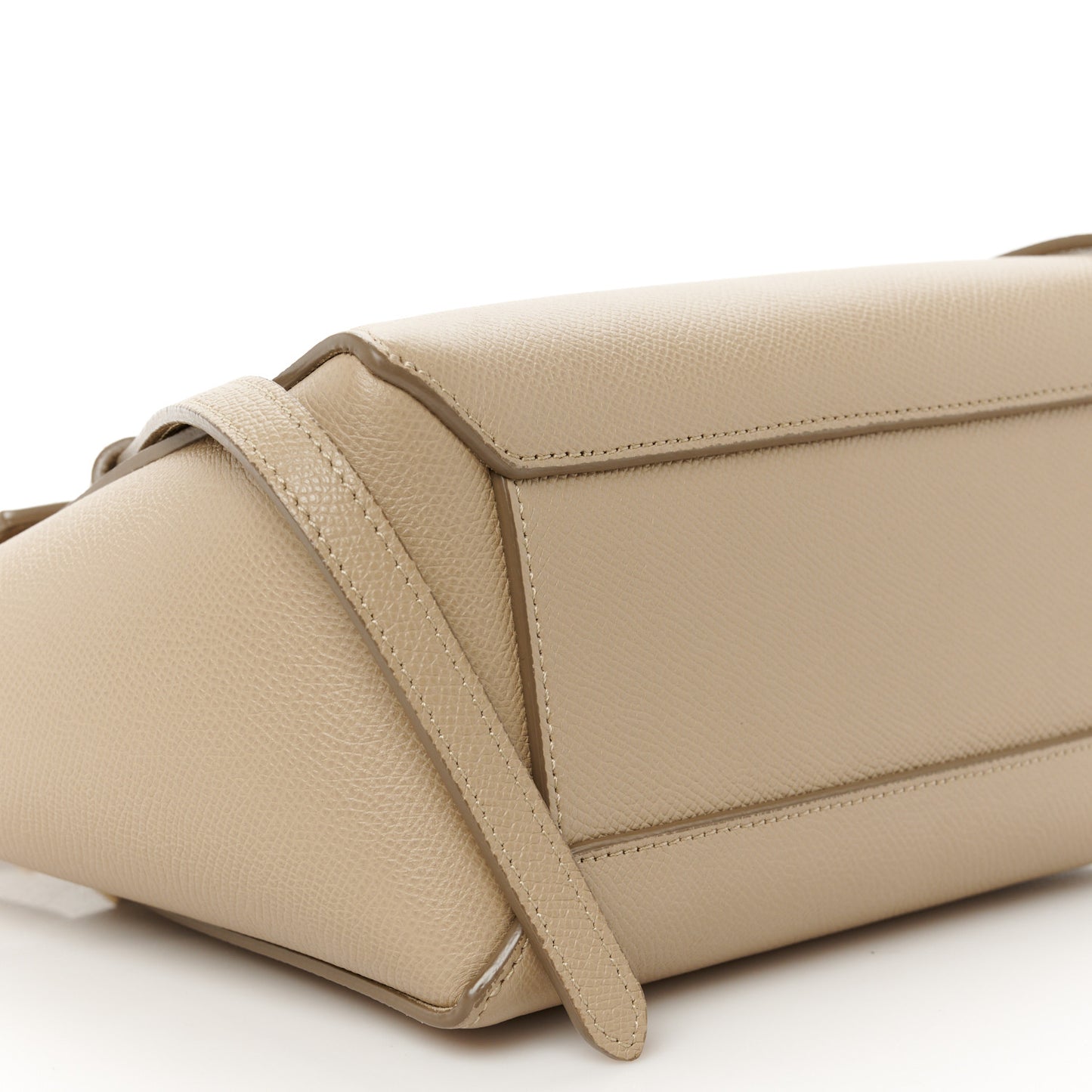 Grained Calfskin Nano Belt Bag Light Taupe