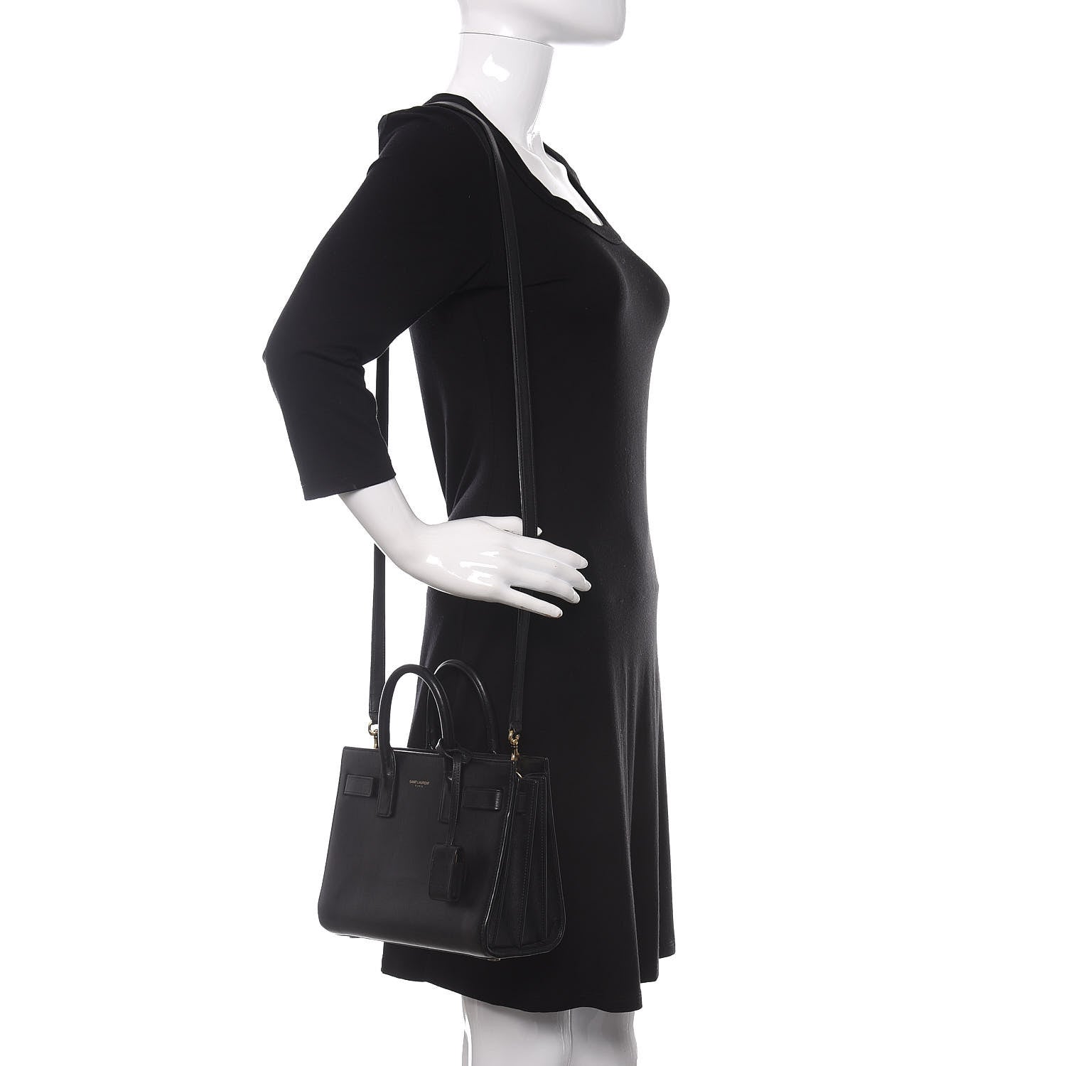 Saint Laurent Calfskin Nano Sac de Jour Black 2 of 17