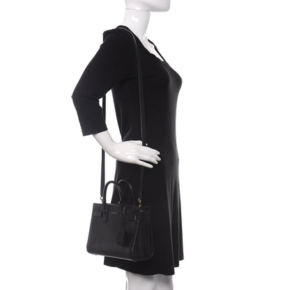 Saint Laurent Calfskin Nano Sac de Jour Black 2 of 17
