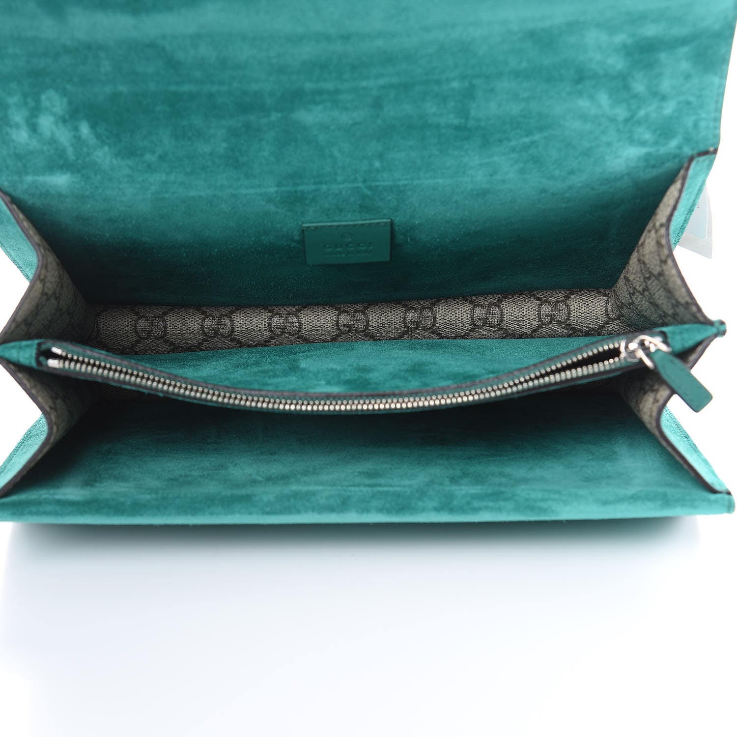 Gucci GG Supreme Monogram Willow Hill Embroidered Small Dionysus Shoulder Bag Emerald 5 of 12